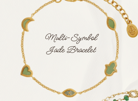 Multi- Symbol Jade Bracelet