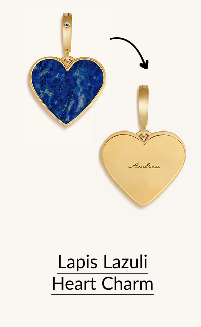 Lapis Lazuli Heart Charm