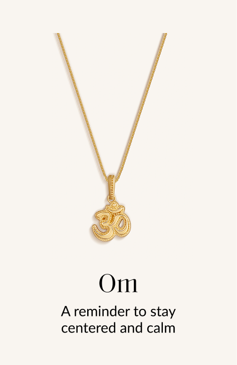 Om A reminder to stay centered and calm