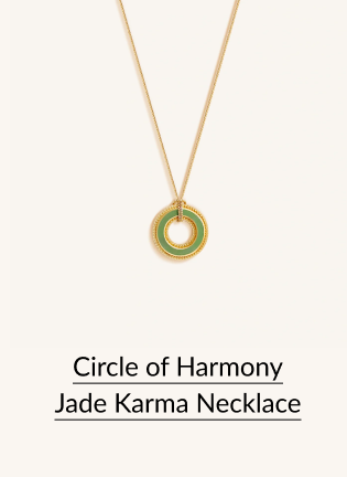 Circle of Harmony Jade Karma Necklace