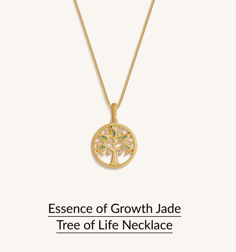 Essence of Growth Jade Tree of Life Necklace