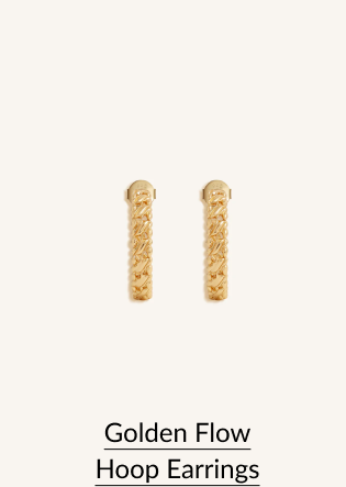 Golden Flow Hoop Earrings