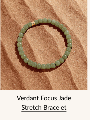Verdant Focus Jade Stretch Bracelet