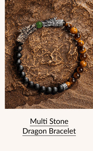 Multi Stone Dragon Bracelet
