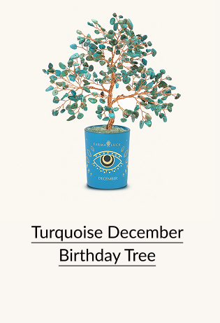 Turquoise December Birthday Tree