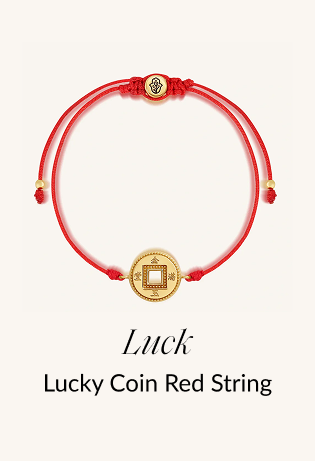 Luck Lucky Coin Red String