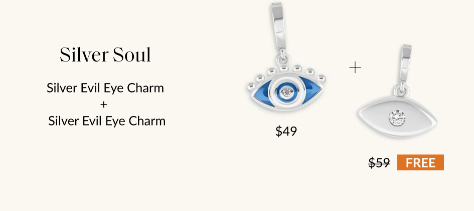 Silver Soul Silver Evil Eve Charm Silver Evil Eye Charm