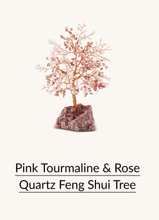 Pink Tourmaline & Rose Quartz Feng Shui Tree