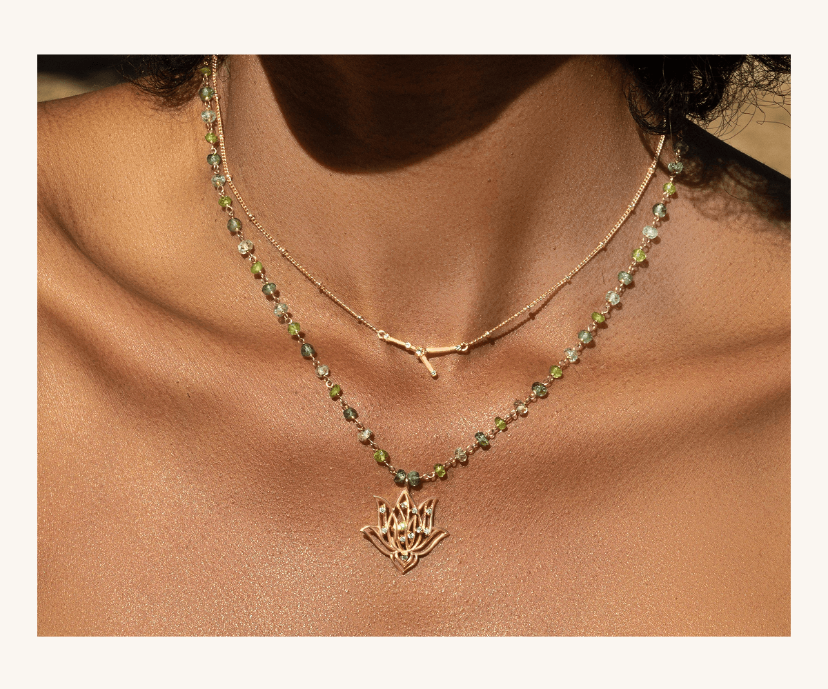 image of peridot necklace