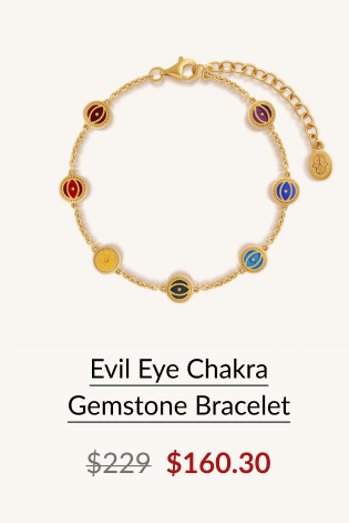 Evil Eye Chakra Gemstone Bracelet