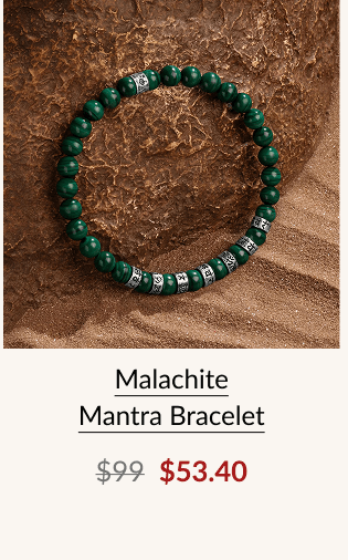 Malachite Mantra Bracelet