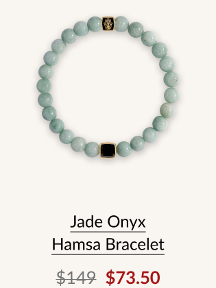 Jade Onyx Hamsa Bracelet