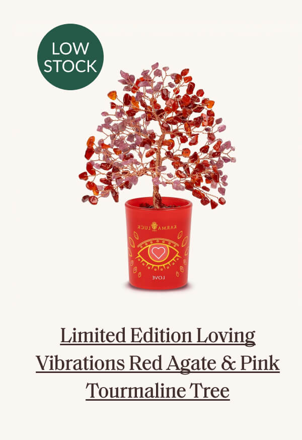 Limited Edition Loving Vibrations Red Agate & Pink Tourmaline Tree
