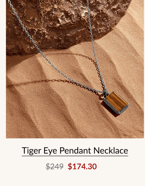 Tiger Eye Pendant Necklace