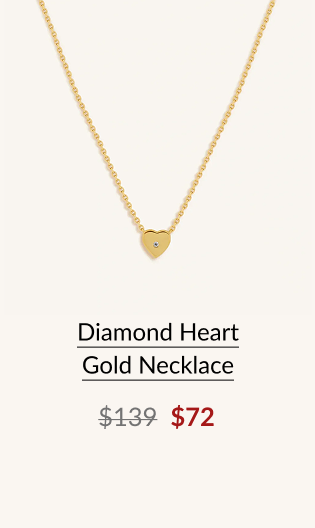 Diamond Heart Gold Necklace