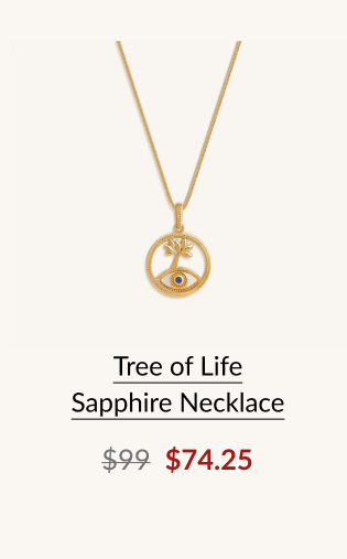Tree of Life Sapphire Necklace