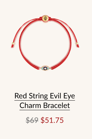 Red String Evil Eye Charm Bracelet
