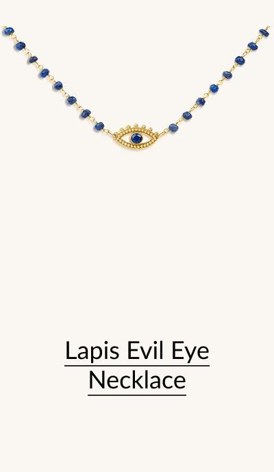 Lapis Evil Eye Necklace