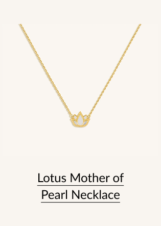 Lotus Mother of Pearl Necklace