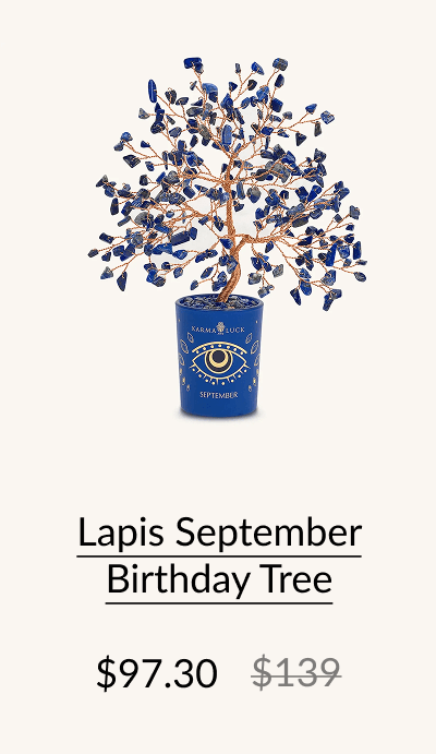 Lapis September Birthday Tree