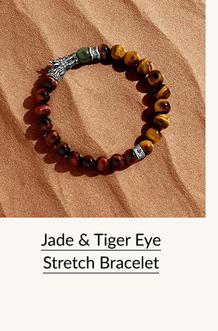 Jade & Tiger Eye Stretch Bracelet