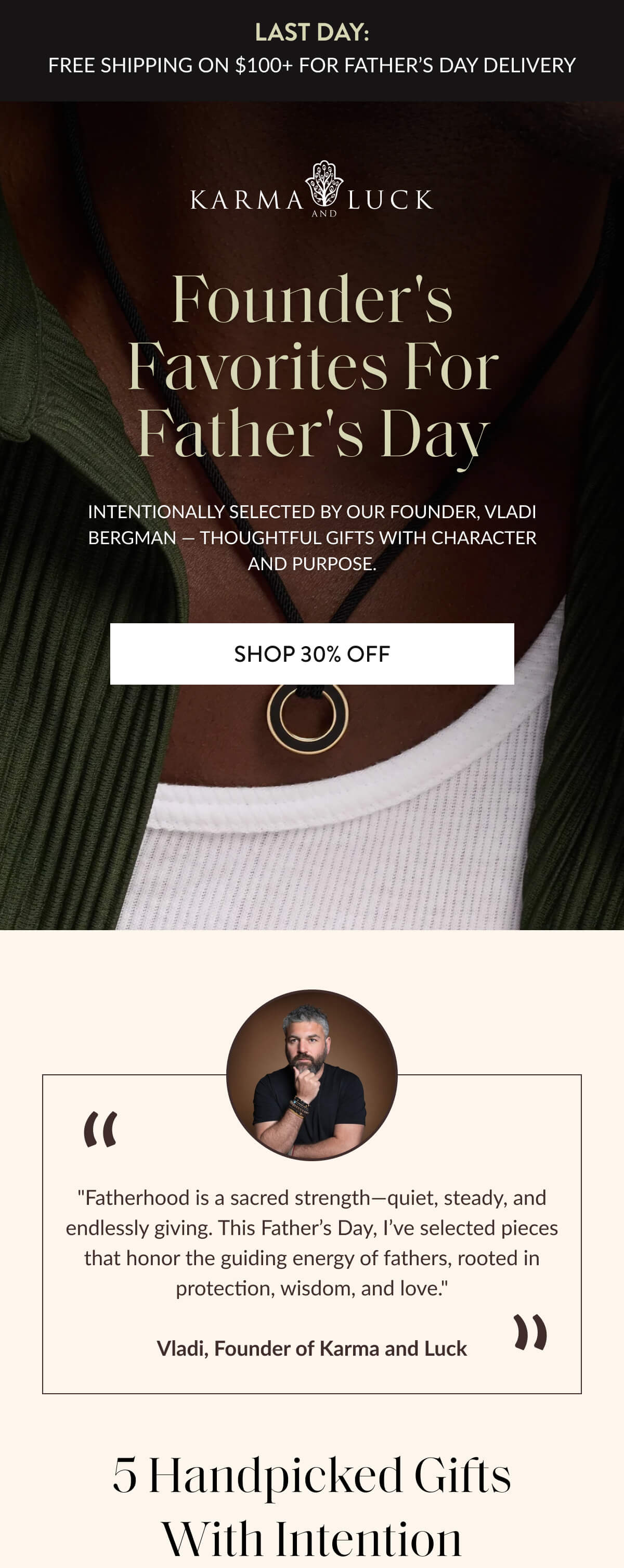 Intentionally selected by our founder, Vladi Bergman — thoughtful gifts with character and purpose.