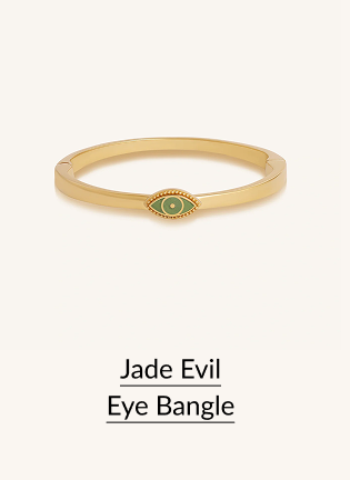 Jade Evil Eye Bangle