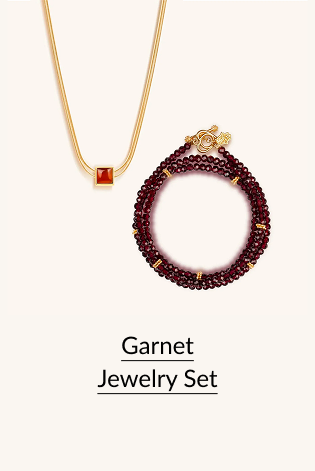 Garnet Jewelry Set