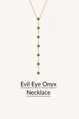Evil Eye Onyx Necklace