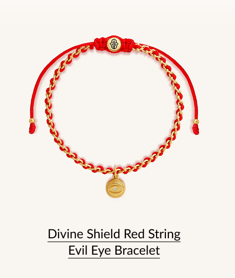 Divine Shield Red String Evil Eye Bracelet