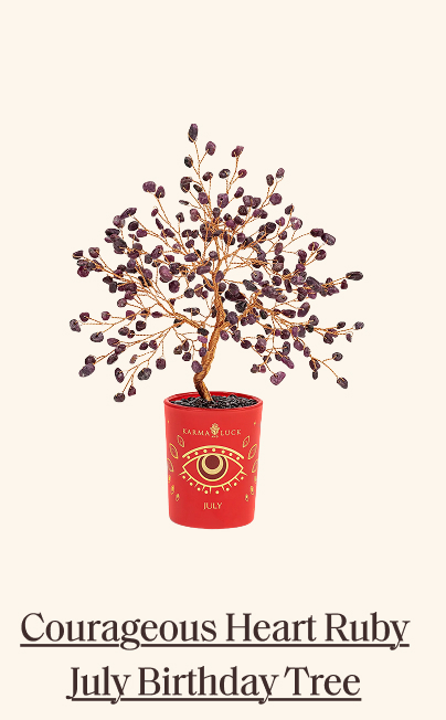 Courageous Heart Ruby July Birthday Tree