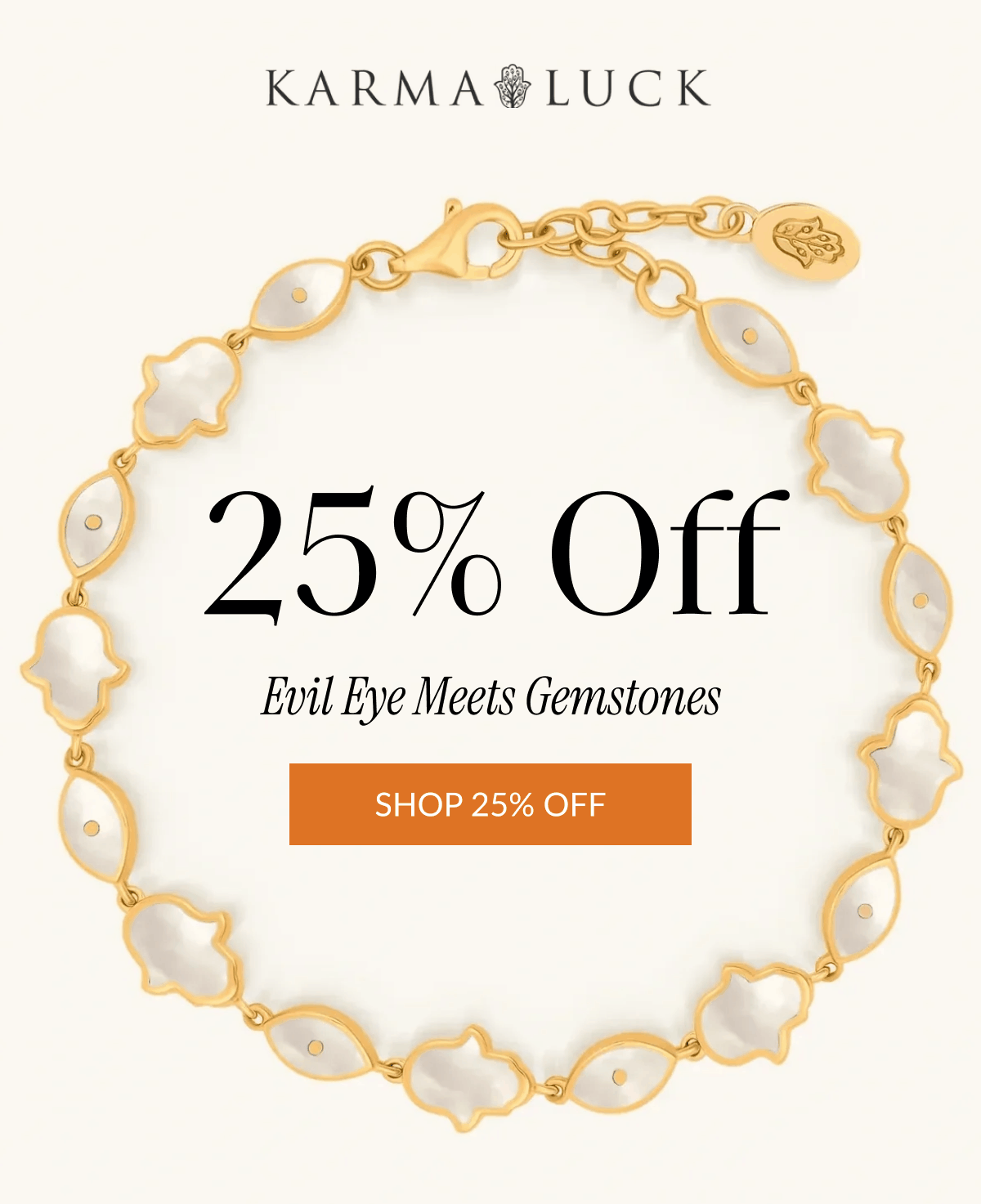 25% OFF Evil Eye Meets Gemstones