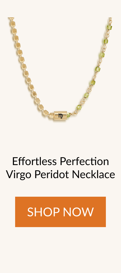 Effortless Perfection Virgo Peridot Necklace
