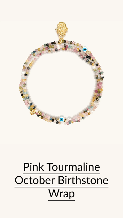 Pink Tourmaline October Birthstone Wrap