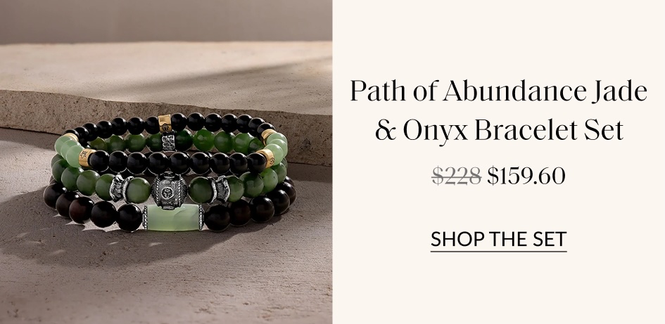 Path of Abundance Jade & Onyx Bracelet Set