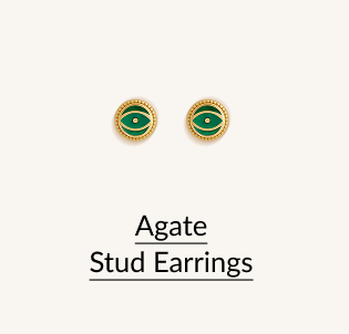 Agate Stud Earrings