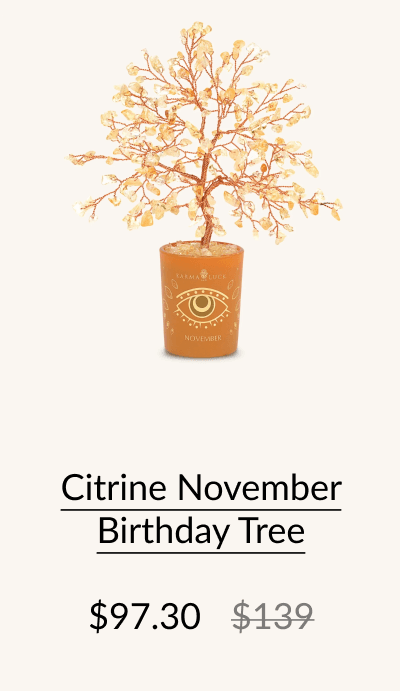 Citrine November Birthday Tree
