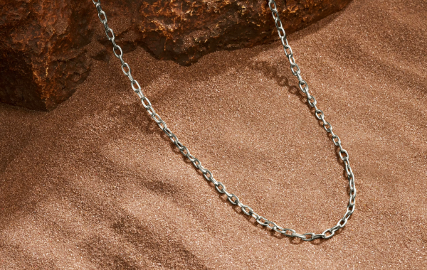 Everlasting Vow Men's Silver Necklace