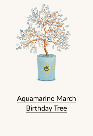 Aquamarine March Birthday Tree