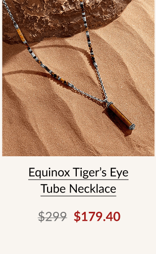 Equinox Tiger's Eye Tube Necklace