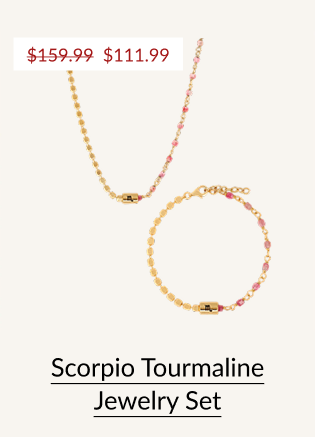 Scorpio Tourmaline Jewelry Set