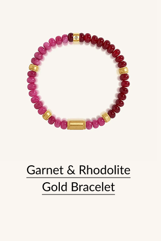 Garnet & Rhodolite Gold Bracelet