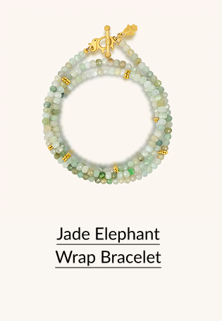 Jade Elephant Wrap Bracelet