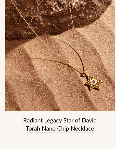 Radiant Legacy Star of David Torah Nano Chip Necklace