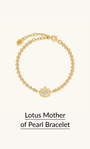 Lotus Mother of Pearl Bracelet