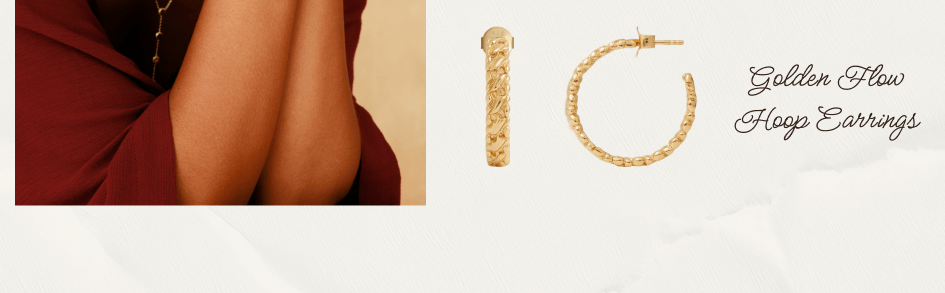 Golden Flow Hoop Earrings