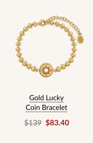 Gold Lucky Coin Bracelet