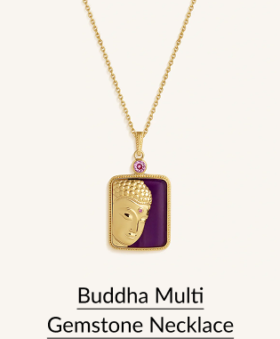 Buddha Multi Gemstone Necklace