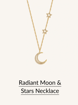 Radiant Moon & Stars Necklace