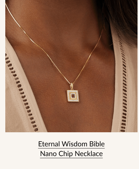Eternal Wisdom Bible Nano Chip Necklace